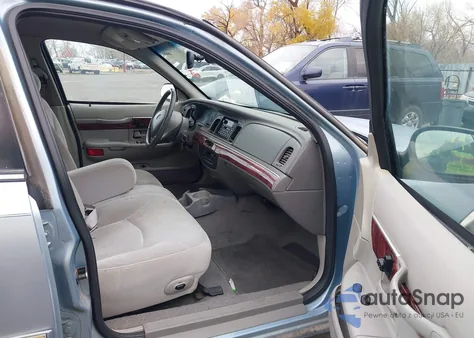 2000 Mercury Grand Marquis Ls из США, поврежденный, VIN 2MEFM75W9YX689276